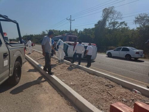 CARRETERA DE LA MUERTE 307 || Pierde la vida un trabajador al ser atropellado por un taxista en tramo Tulum- Playa del Carmen