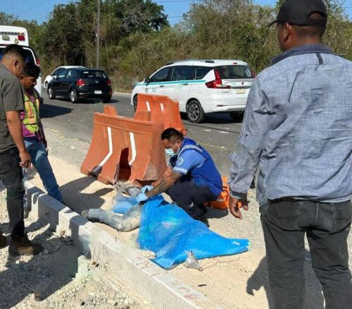 CARRETERA DE LA MUERTE 307 || Pierde la vida un trabajador al ser atropellado por un taxista en tramo Tulum- Playa del Carmen