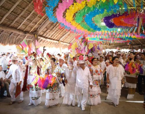 Asiste Blanca Merari en Cozumel a la clausura de la Fiesta de El Cedral 2023
