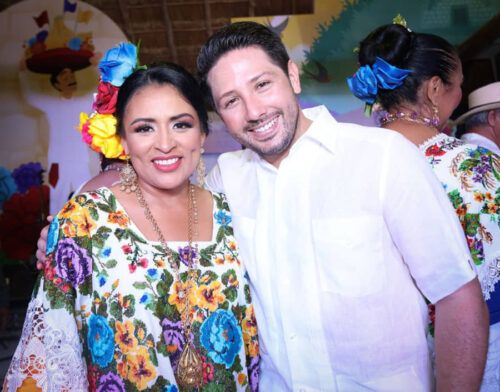 Asiste Blanca Merari en Cozumel a la clausura de la Fiesta de El Cedral 2023