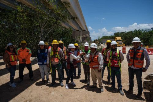 MARA SUPERVISA OBRAS || Puente vehicular Nichupté transformará la imagen de Cancún