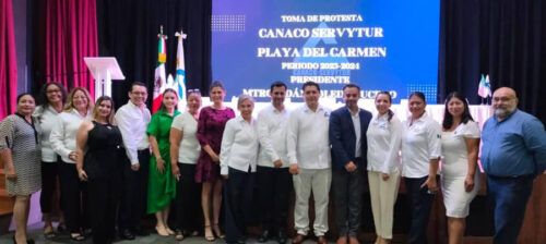 Rinde protesta Comité Directivo de la Canaco Servytur de Playa del Carmen