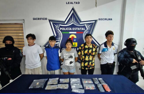 Cae banda de “tiradores” de drogas en Tulum, entre ellos “La 14 o La Muñeca”