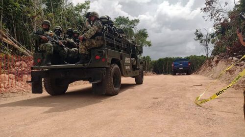 Despliegan operativo militar contra sicarios que atacaron a trabajadores del Tren Maya en Quintana Roo