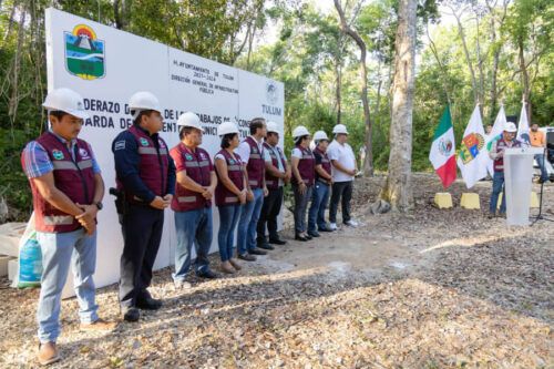 Diego Castañón pone en marcha construcción de barda de nuevo cementerio municipal