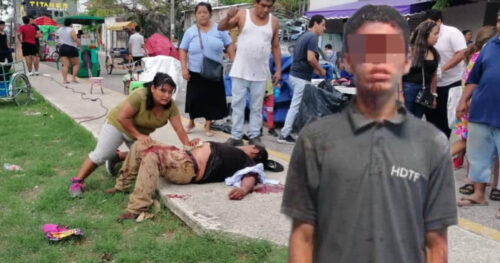 Veracruzano detenido por disparar en contra de clientes del tianguis en Cancún