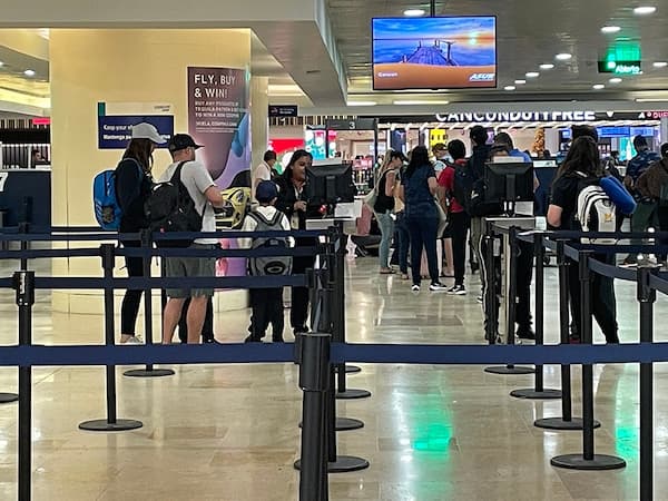 Intensa jornada sabatina en el aeropuerto de Cancún: 640 vuelos