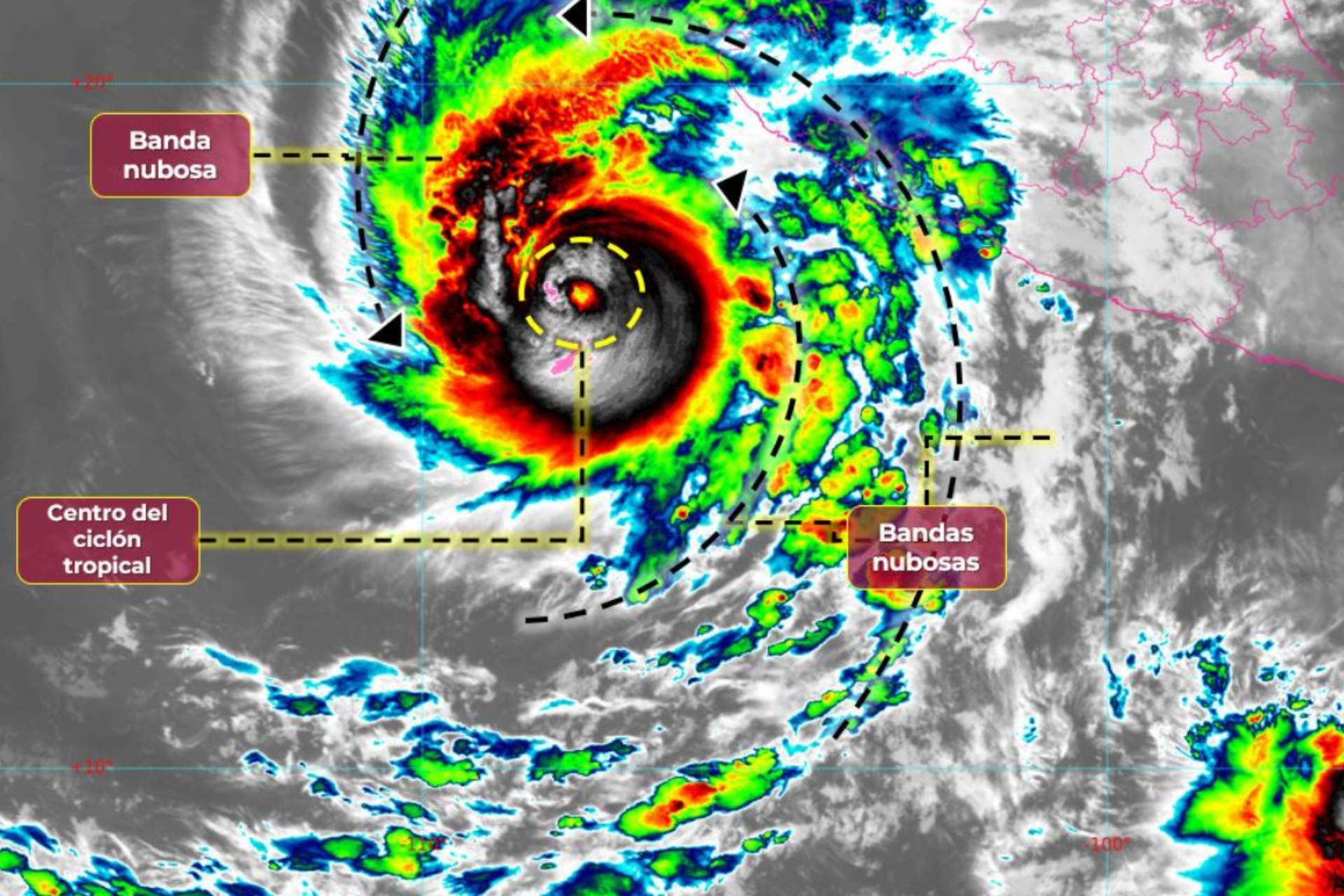 Huracán Norma se fortalece a categoría 3 Huracán Norma se fortalece a categoría 3