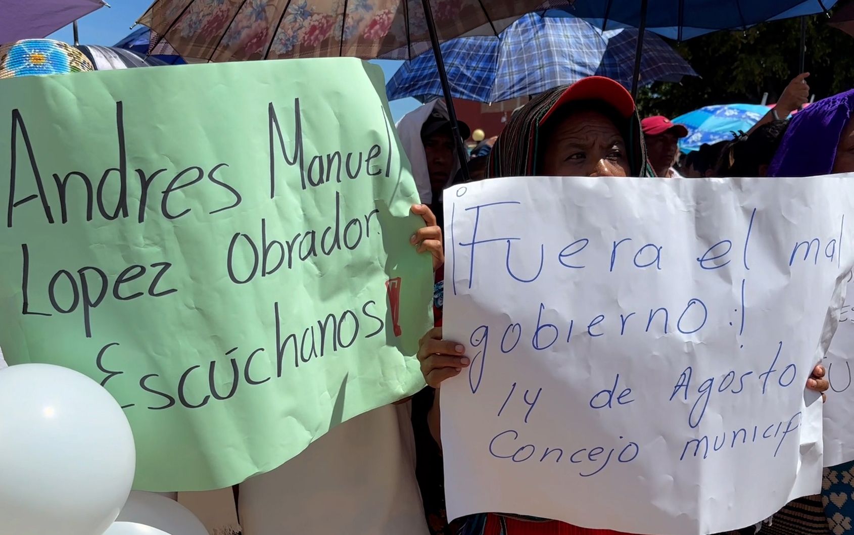 Protestan en Chiapas por secuestro de ejidatarios Protestan en Chiapas por secuestro de ejidatarios