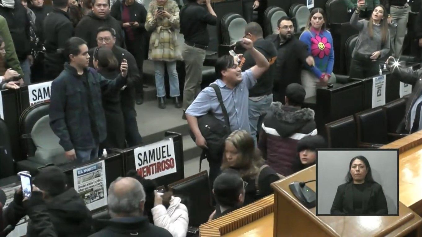 Identifican a simpatizantes de Samuel García como responsables de irrupción en Congreso de NL Identifican a simpatizantes de Samuel García como responsables de irrupción en Congreso de NL