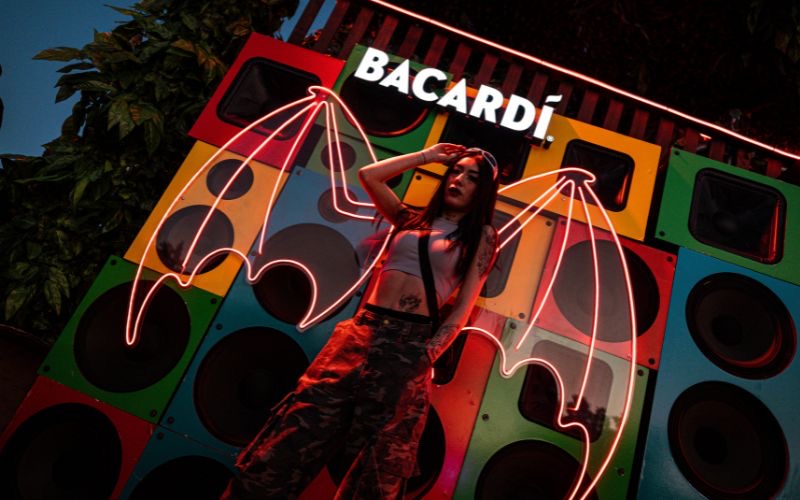 photo opportunity de casa bacardi en el flow fest