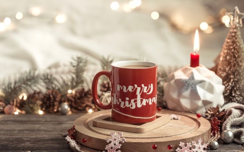 taza navideña