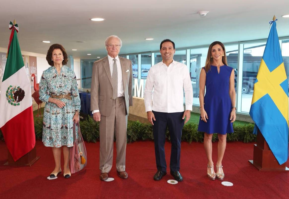 Reyes de Suecia visitan Yucatán como parte de gira por México Reyes de Suecia visitan Yucatán como parte de gira por México