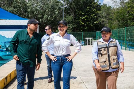 En tiempo récord, Estefanía Mercado rehabilita la alberca olímpica de Playa del Carmen