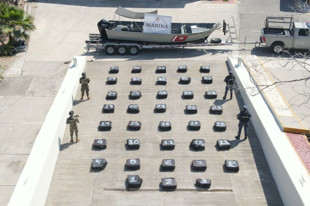 Aseguran 1.5 toneladas de cocaína en costas de Jalisco