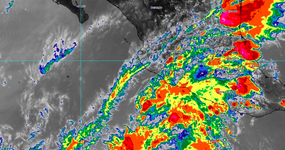 Se forma la depresión tropical “Uno-E” al sur de las costas de Guerrero